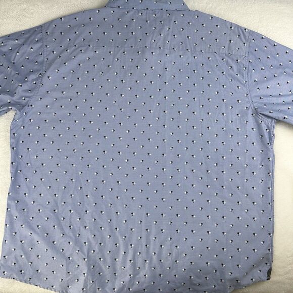 NWT Free Planet Men’s Button Up Casual Beach Tropical Shirt 4XLX Big & Tall - Picture 8 of 8